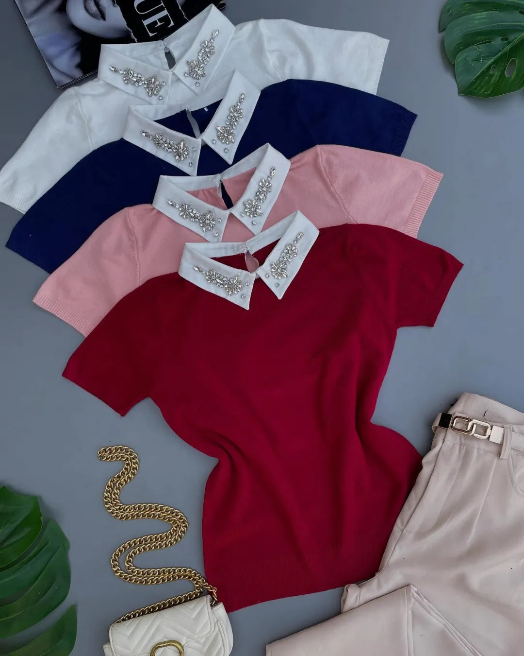 camisa polo bordada