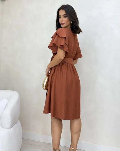 vestido babado