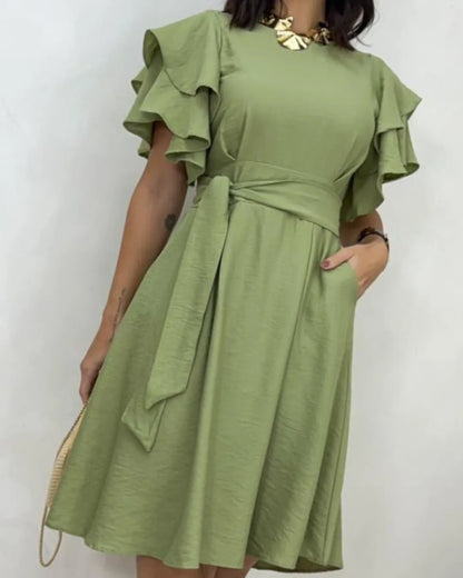 vestido babado