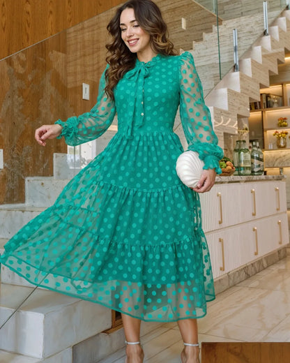 vestido poas