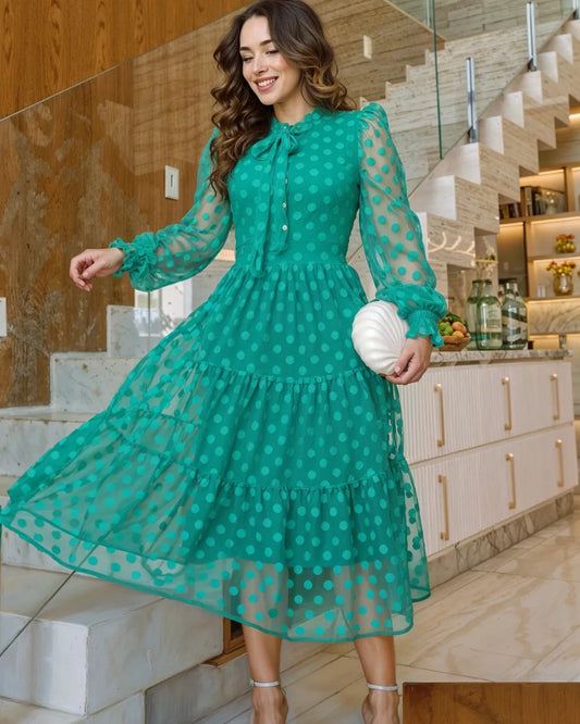 vestido poas