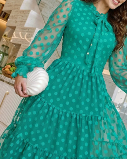 vestido poas