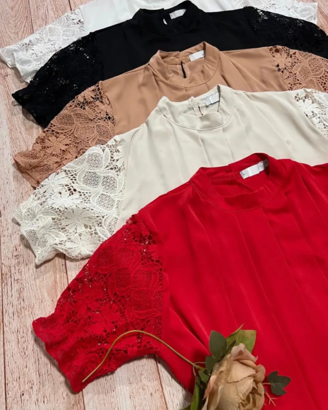 blusa rendada
