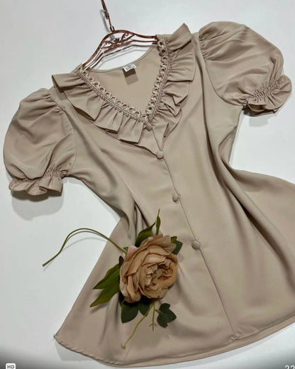 blusa manga bufante