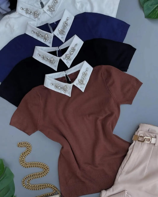 camisa polo bordada
